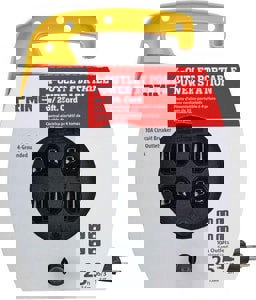 4-OUT YELL/BLAC PORT PWR STN